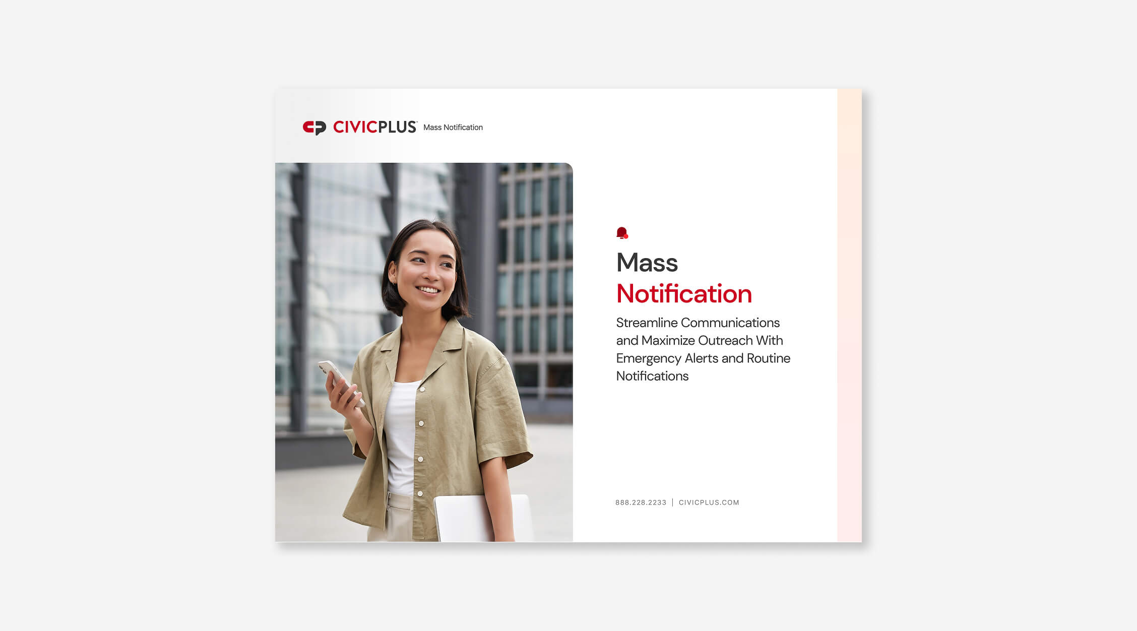 Mass Notification product brochure PDF cover thumbnail