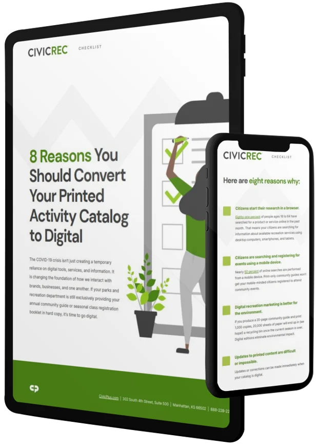 Checklist- 8 Reasons You Should Convert Your Printed Activity Catalog to Digital