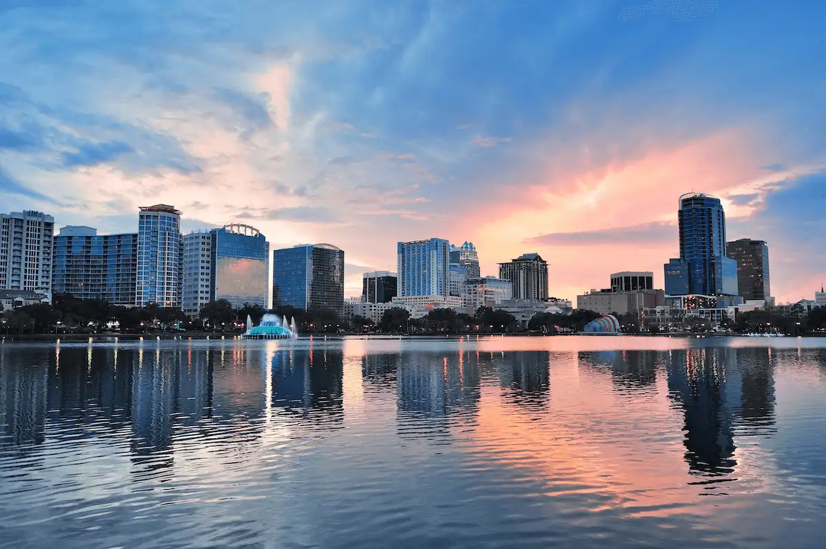 Lake Eola Park in Downtown Orlando, FL