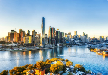 Overview of the city of Sydney, Australia