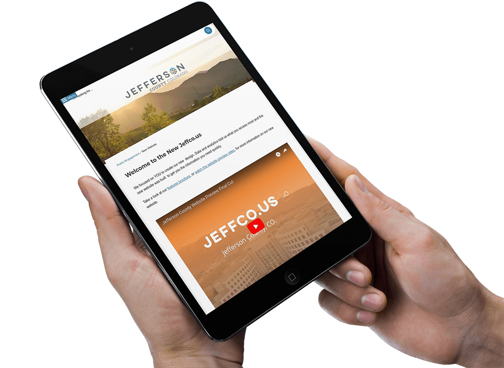 Jefferson County Holds website Usability Testing to Build Responsive Website Tablet