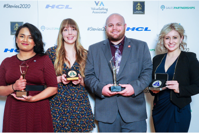 Award recipients posing for a photograph