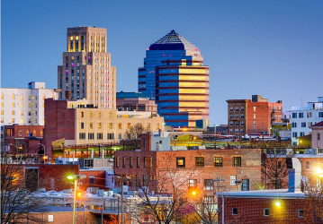 Overview of the city of Durham, NC