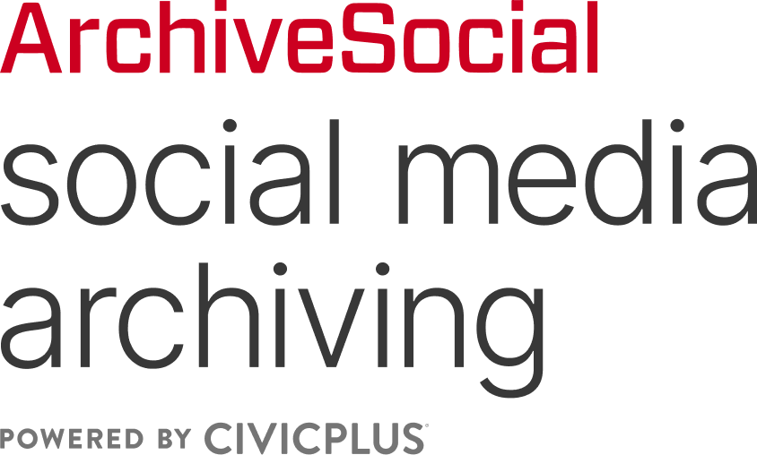 ArchiveSocial Social Media Archiving powered by CivicPlus stacked red logo