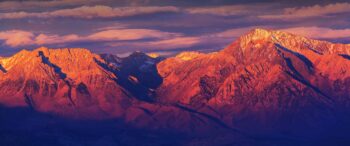 Mountains in Eastern Sierra in Nevada