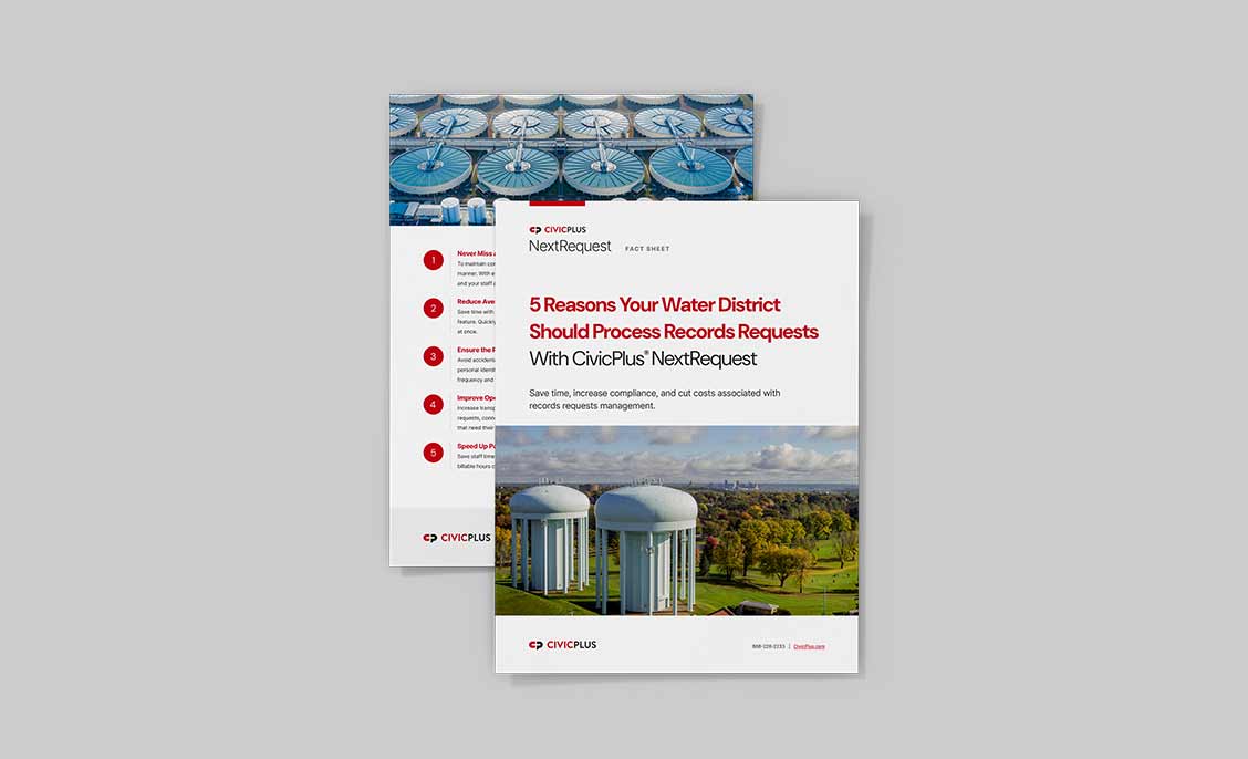 Water Districts: Process Records Requests With NextRequest