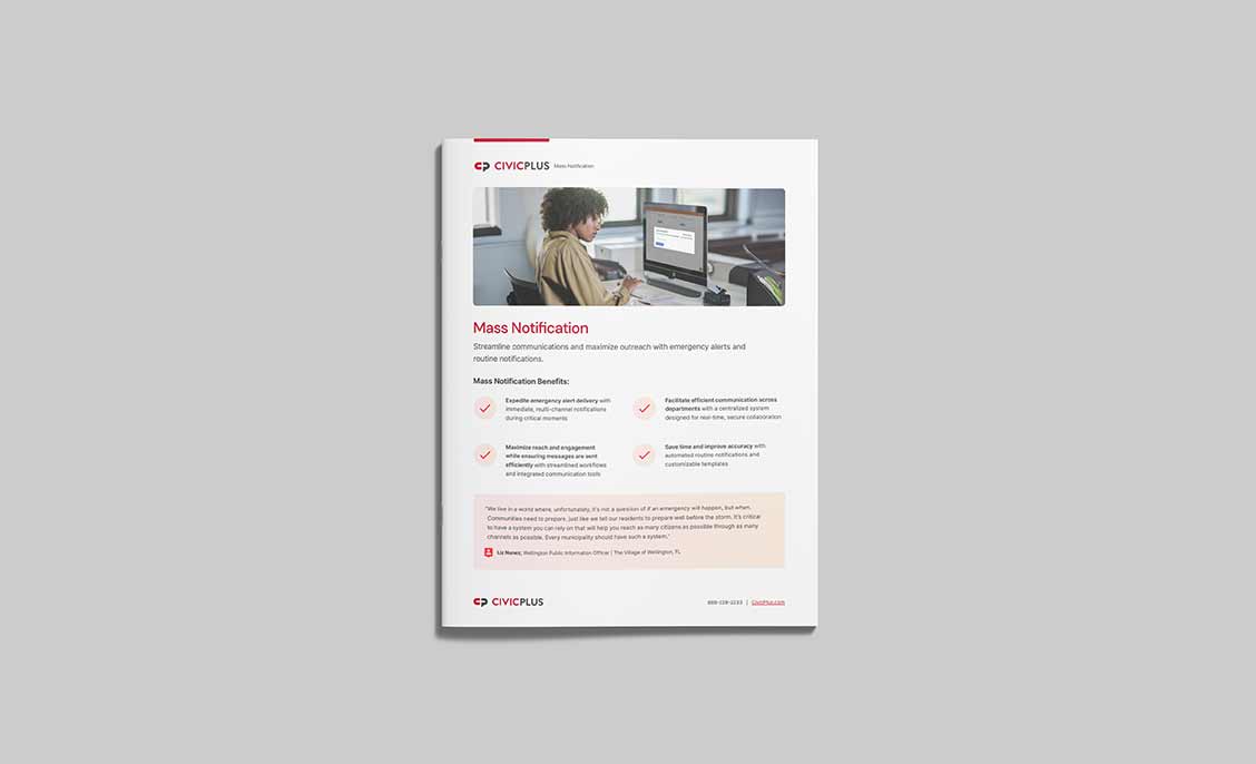 Mass Notification Fact Sheet - CivicPlus