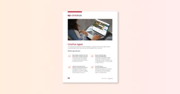 CivicPlus Agent fact sheet document cover