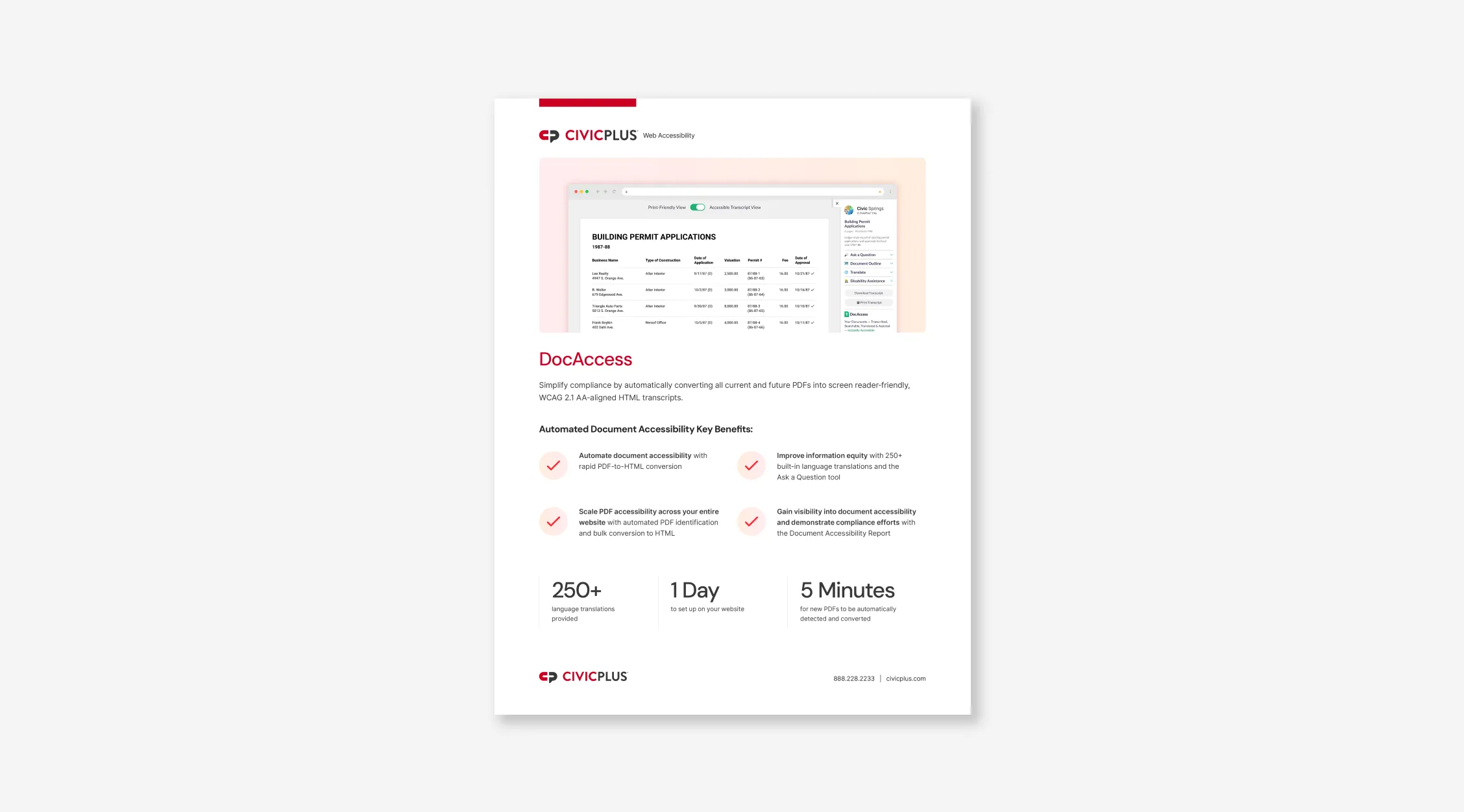 DocAccess Fact Sheet - CivicPlus