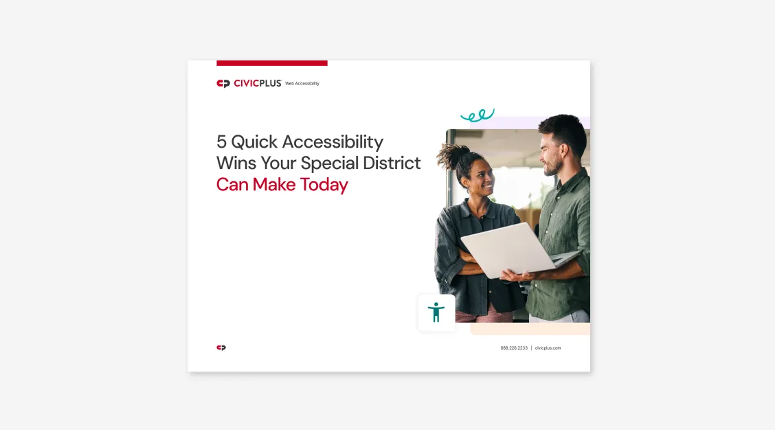 Document cover page featuring man and women having a conversation.