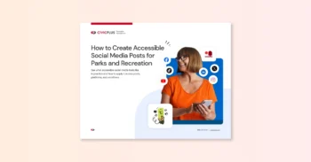 document cover featuring smiling woman holding a smart phone.