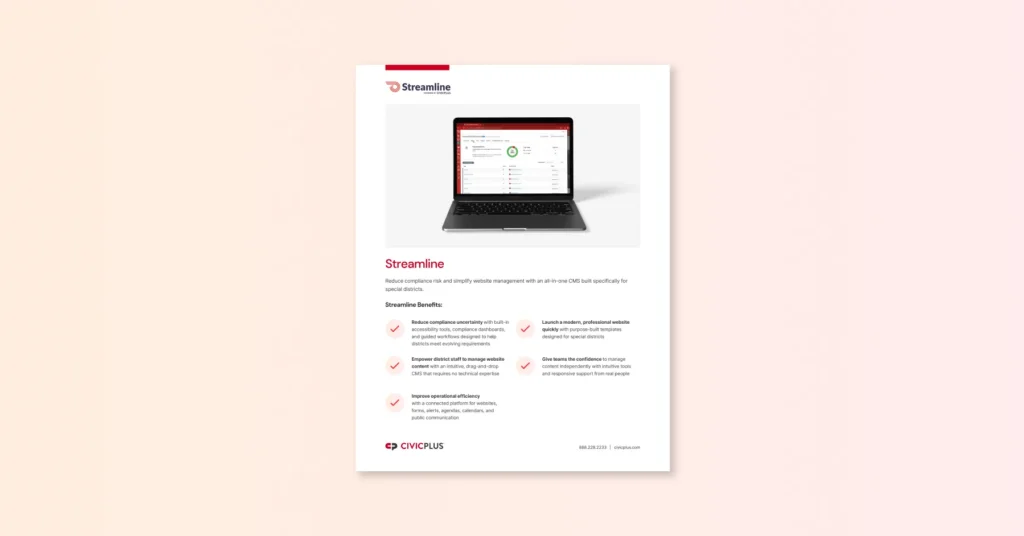Streamline Fact Sheet PDF cover page