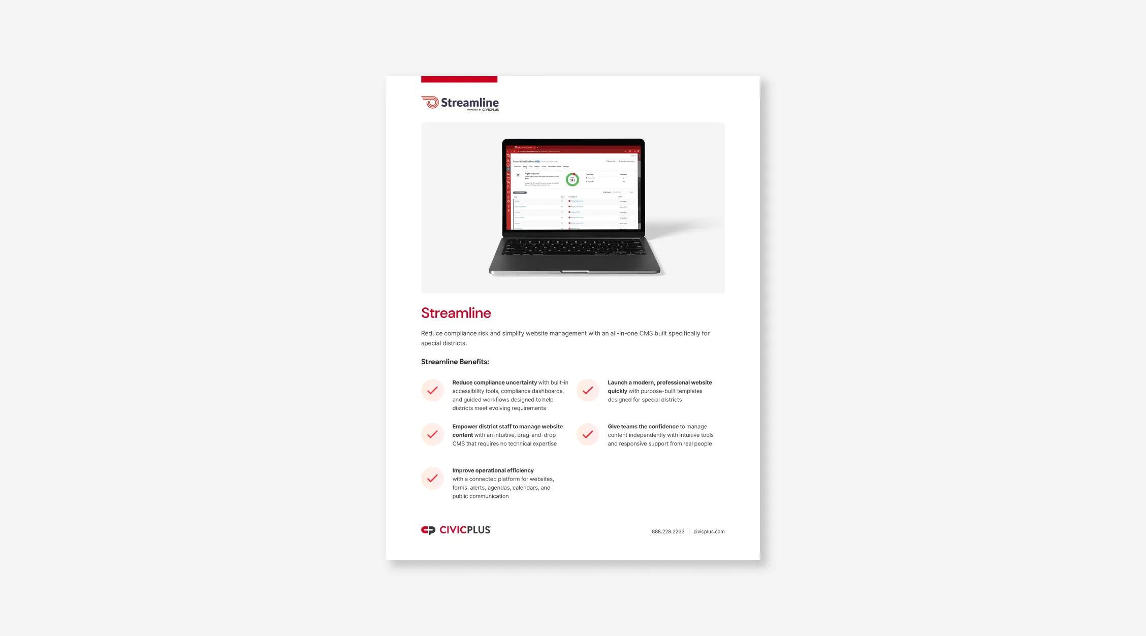 Streamline Fact Sheet PDF cover page