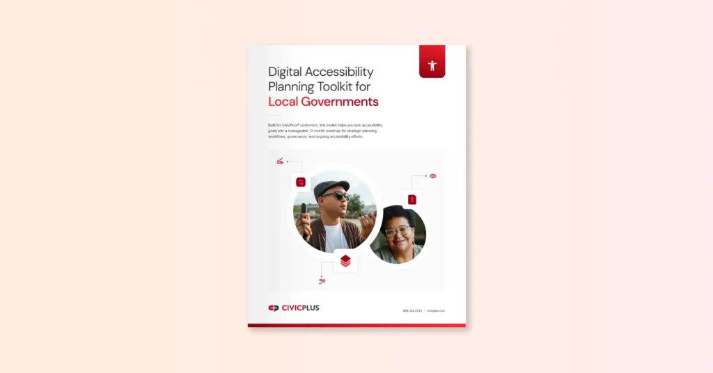 document cover for digital accessibility planning toolkit for local governments