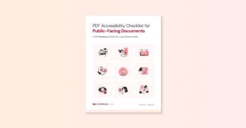 PDF Accessibility for Public Facing Documents Checklist cover page feature image