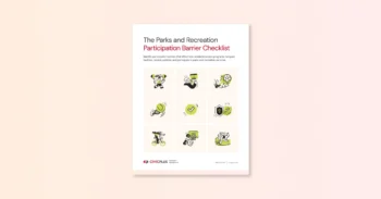 Parks and Recreation participation barrier checklist tool kit cover page