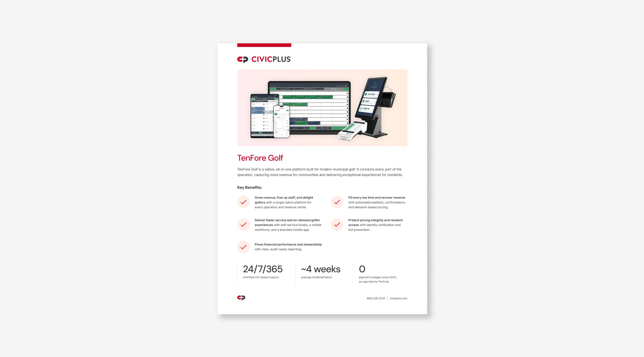 TenFore factsheet cover page