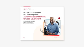 Government crisis communication playbook cover image
