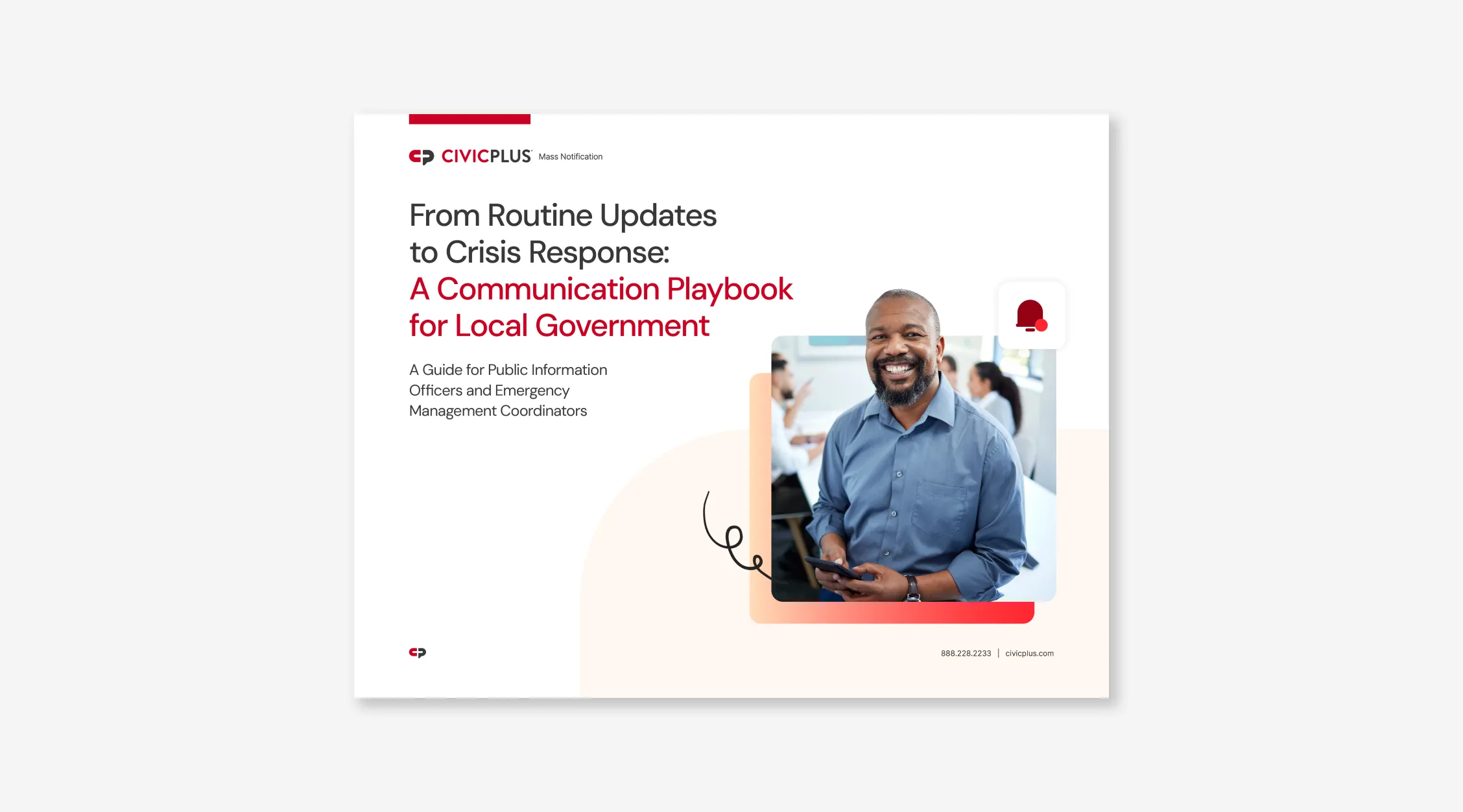 Government crisis communication playbook cover image